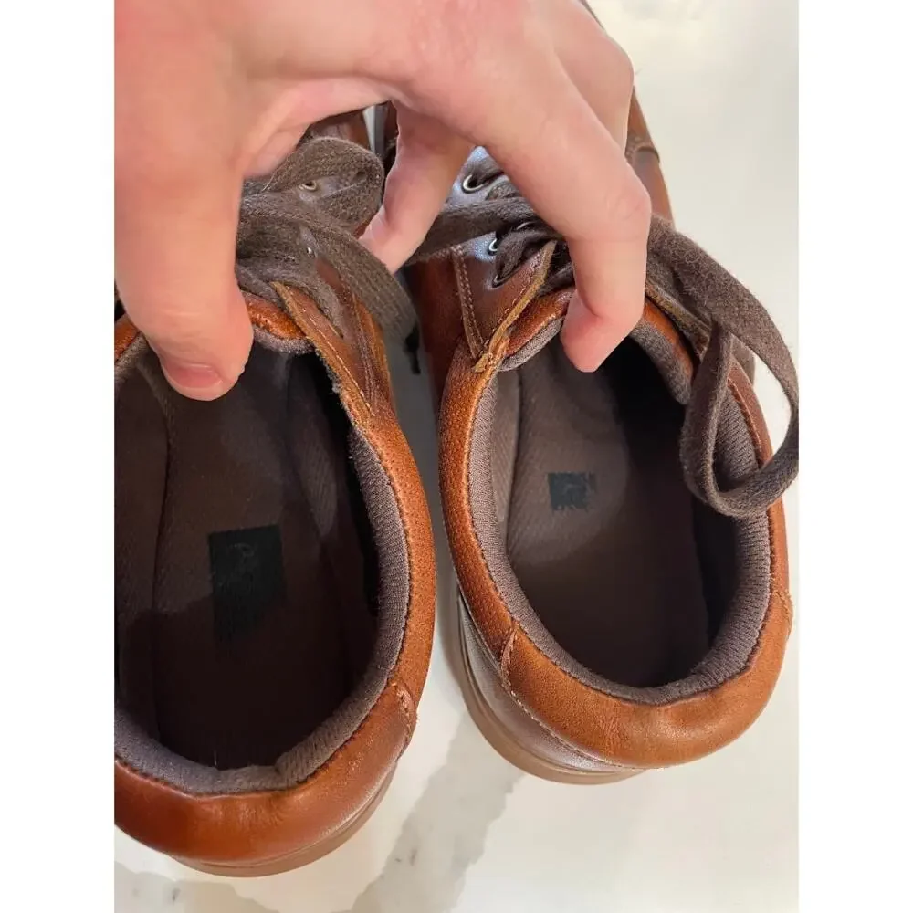 Arkbird Original Oxford Shoe Brown Leather Lace Up Mens Size 9 Low Top Sneaker‎